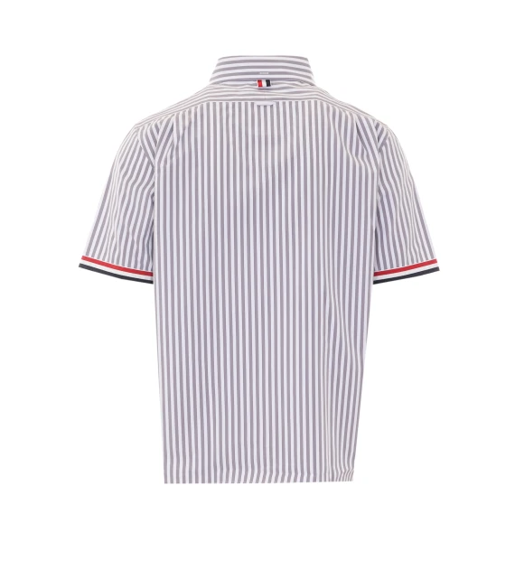 Camicia grigia a righe Thom Browne