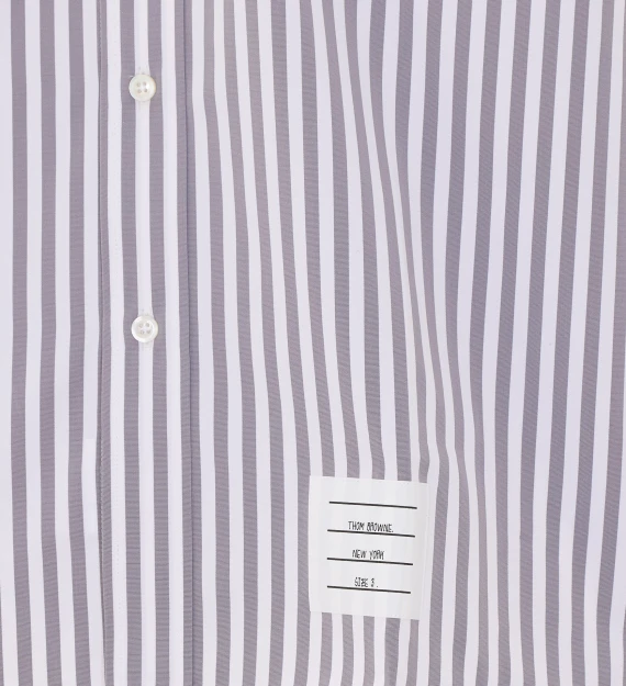 Camicia grigia a righe Thom Browne