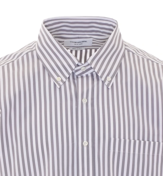 Camicia grigia a righe Thom Browne