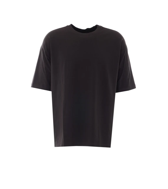 Dark brown cotton-modal T-shirt Thom Krom