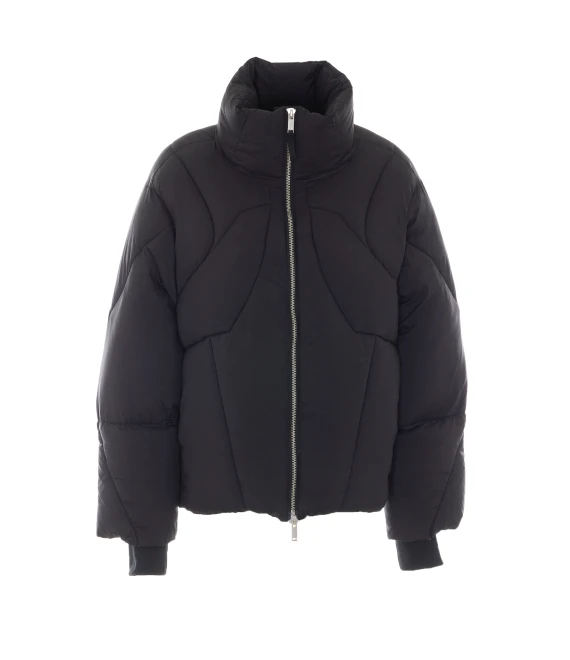 Black hooded padded jacket Thom Krom