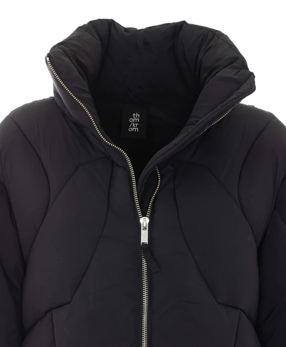 Black hooded padded jacket Thom Krom