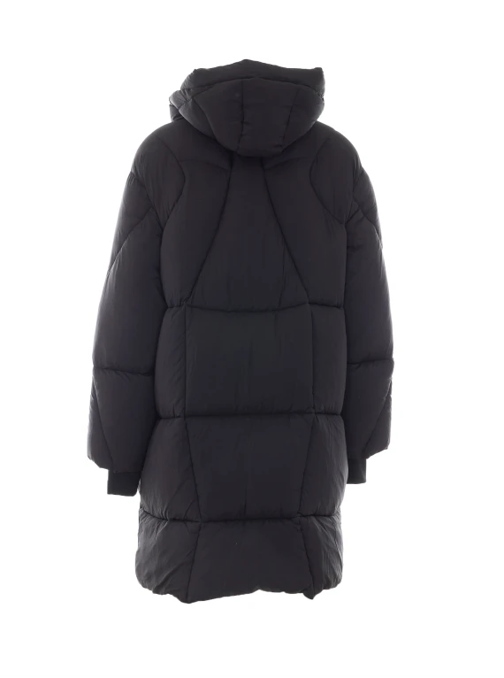 Black padded hooded parka Thom Krom