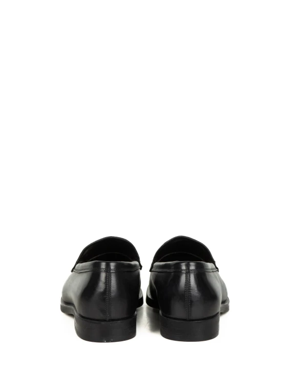 Mocassino in pelle nero