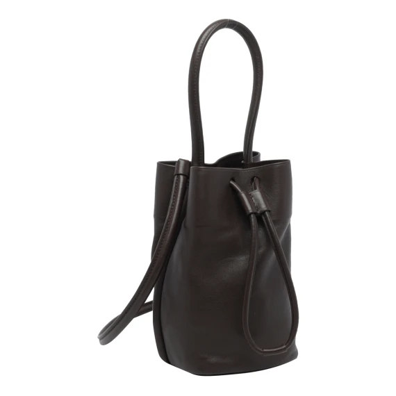 Brown lamb leather bucket bag Uma Wang