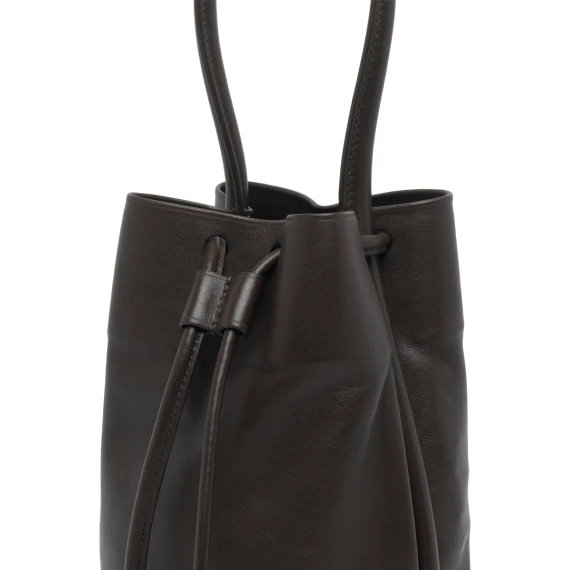 Brown lamb leather bucket bag Uma Wang