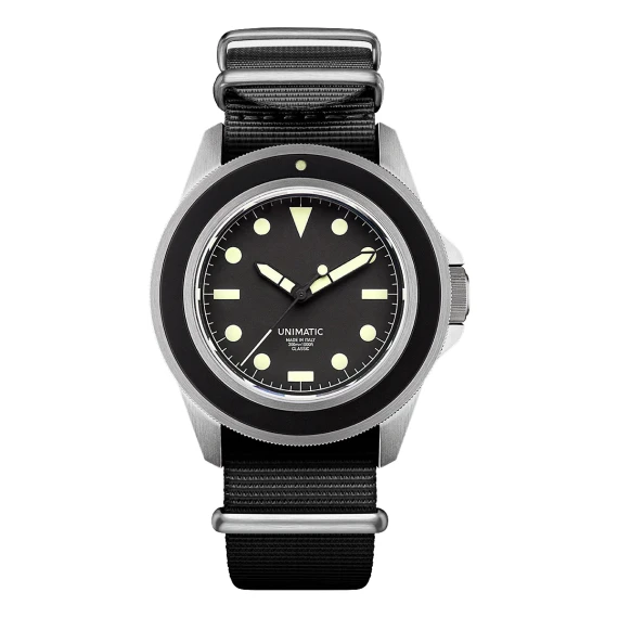 Orologio subacqueo automatico nero UNO UC1 Classic