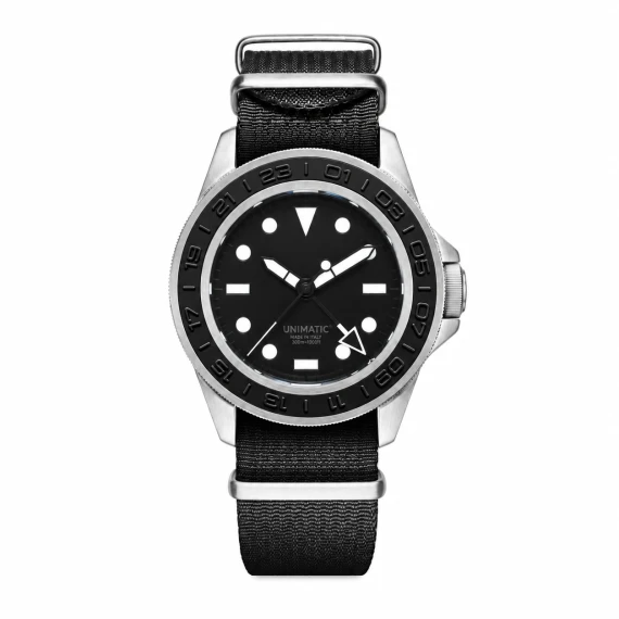 Orologio da polso nero in acciaio inox UNIMATIC