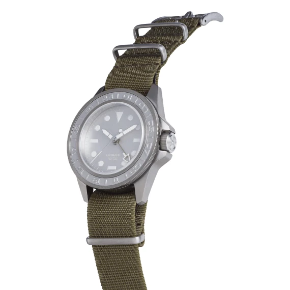 Grey stainless steel wristwatch UNIMATIC