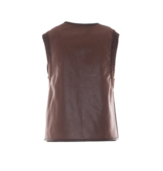 Gilet reversibile marrone scuro Urbancode