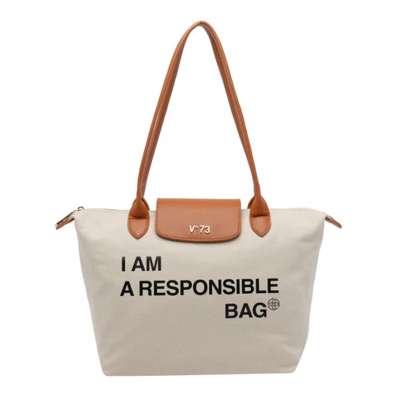 White Responsible Tote Bag V°73