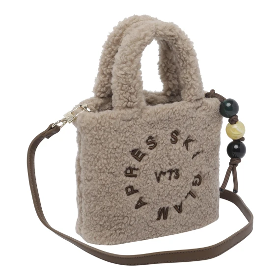 Beige Ski Glam Handbag Bag V°73