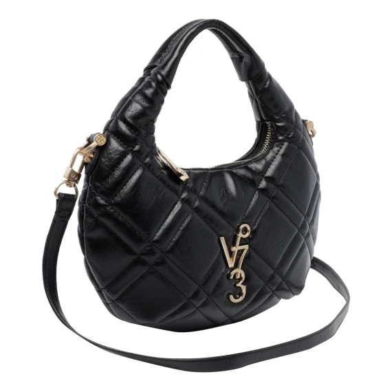 Diaspro black quilted handbag V°73