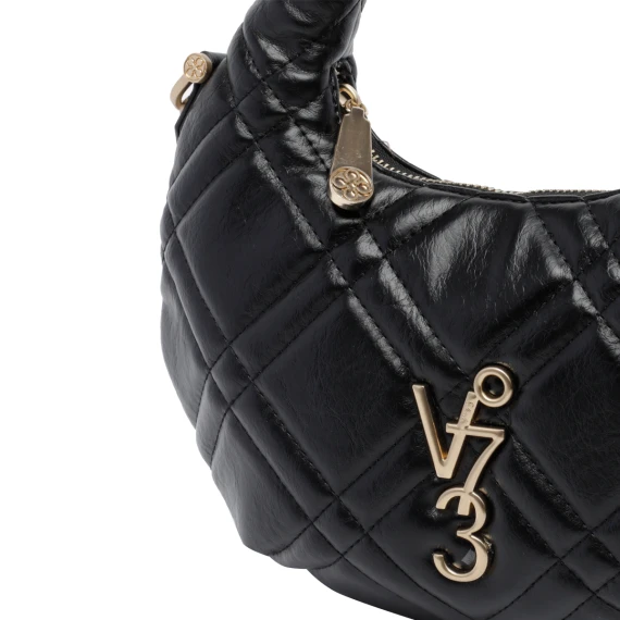Diaspro black quilted handbag V°73
