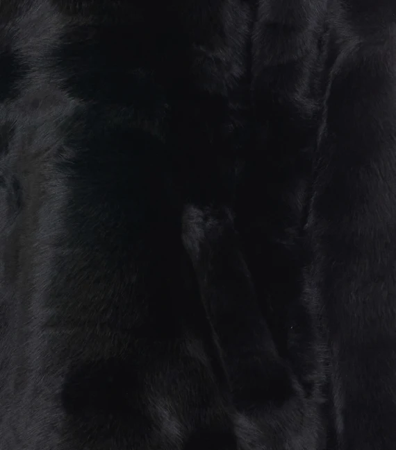 Black short-pile jacket V°73