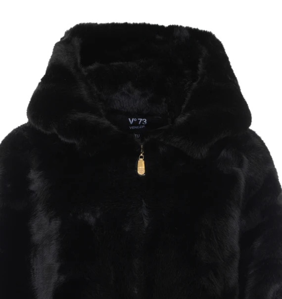 Black short-pile jacket V°73
