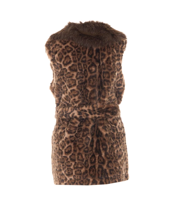 Brown leopard vest V°73