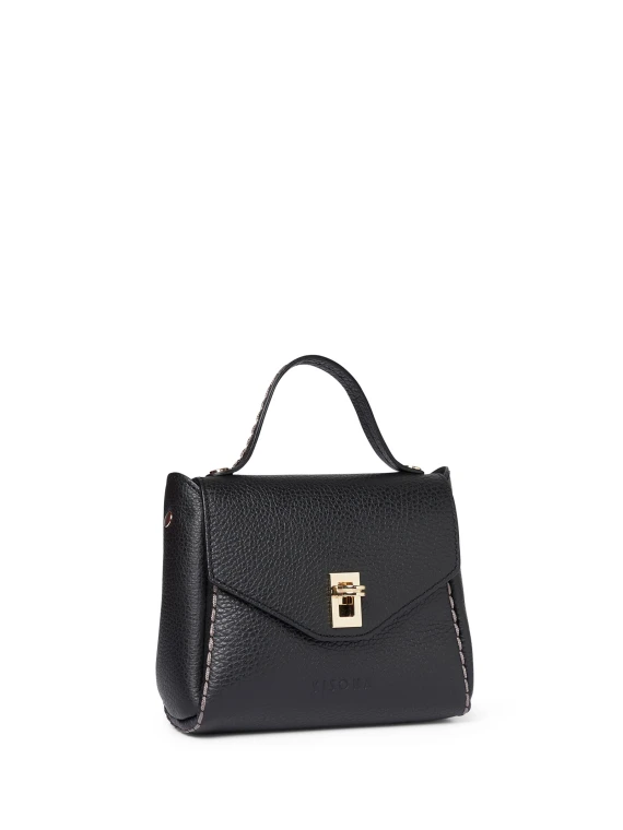 Borsa Piccola in Pelle Visonà Nero VISONA'