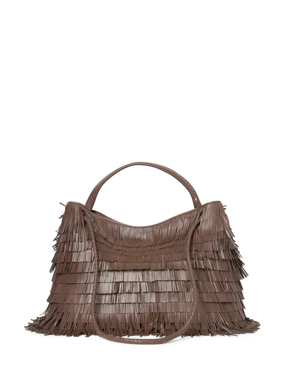 Diletta Fringed Tiered Clutch Bag VISONA'