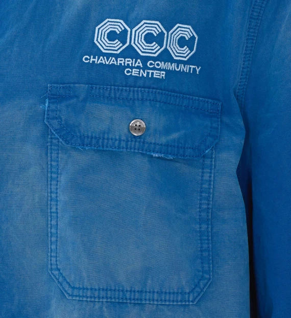 Blue short-sleeve shirt WILLY CHAVARRIA