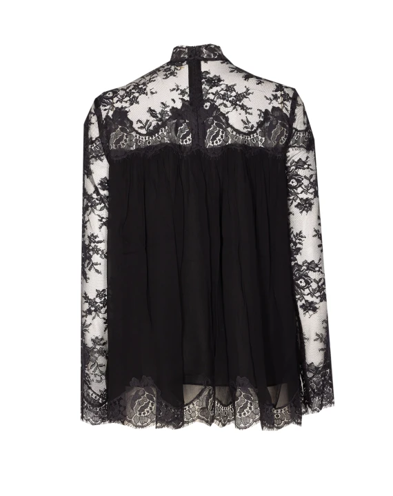 HYPNOTIC LACE YOKE BLOUSE