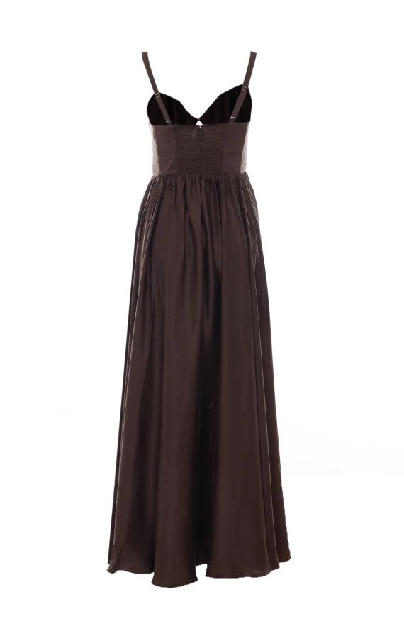 Dark brown silk maxi dress Zimmermann
