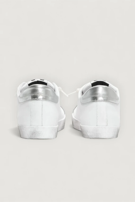 SNEAKERS PRIME STAR BIANCO/ARGENTO