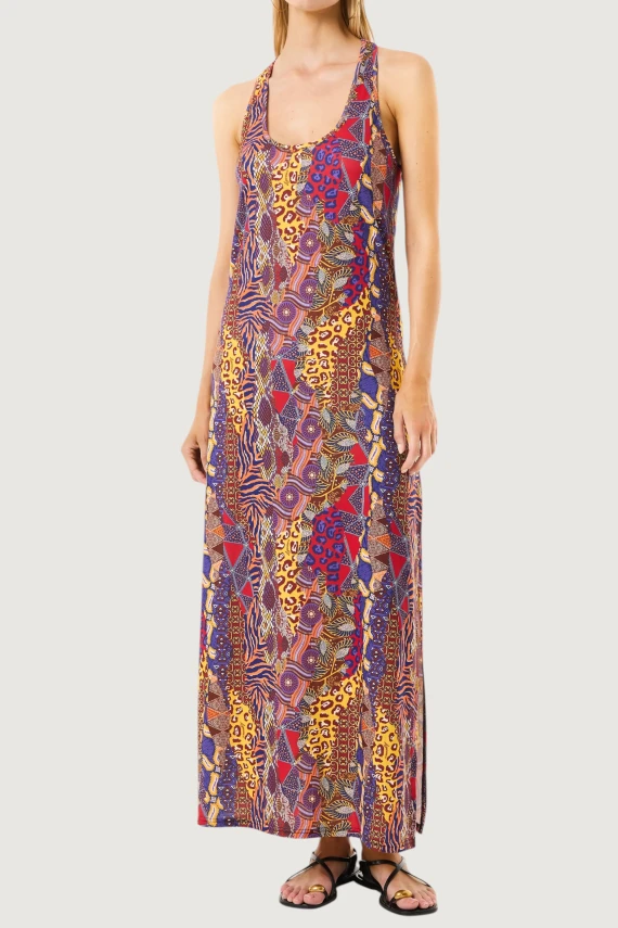 Abito lungo multicolore Congo