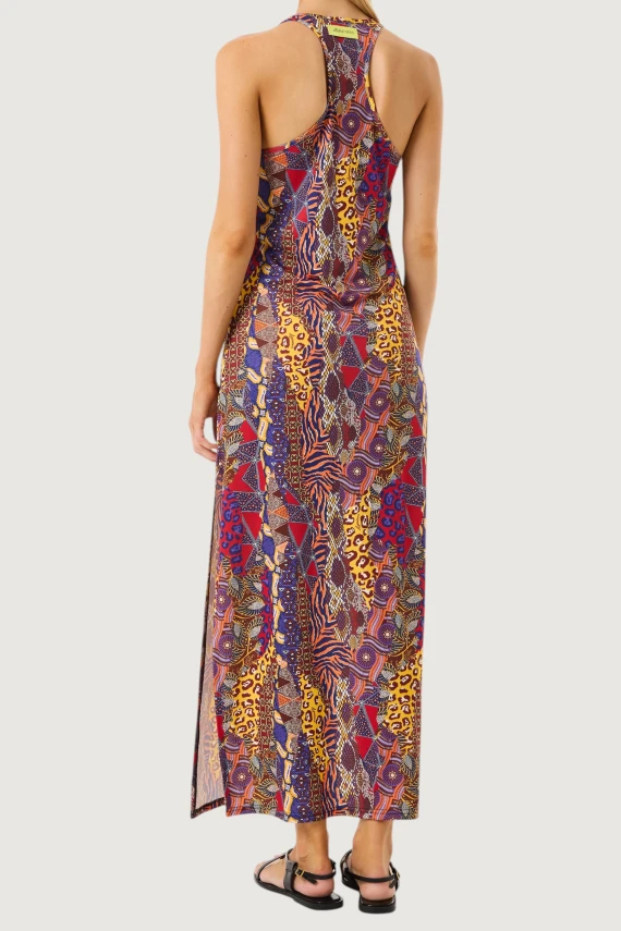 Congo multicolored long dress 4GIVENESS