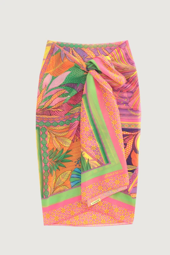 Multicolor printed pareo 4GIVENESS