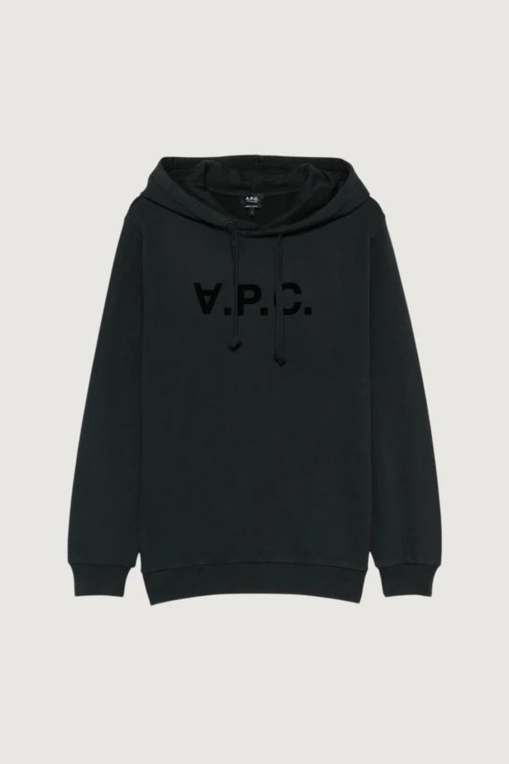 Felpa con cappuccio nera A.P.C.