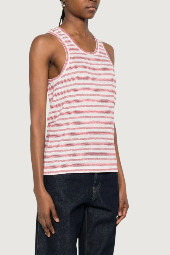 Sleeveless linen striped top A.P.C.