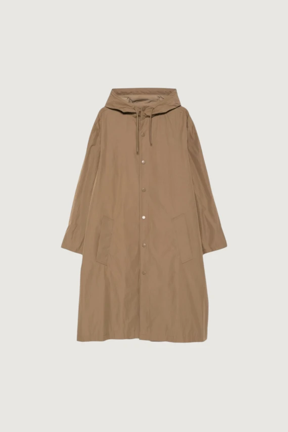 Parka marrone con cappuccio