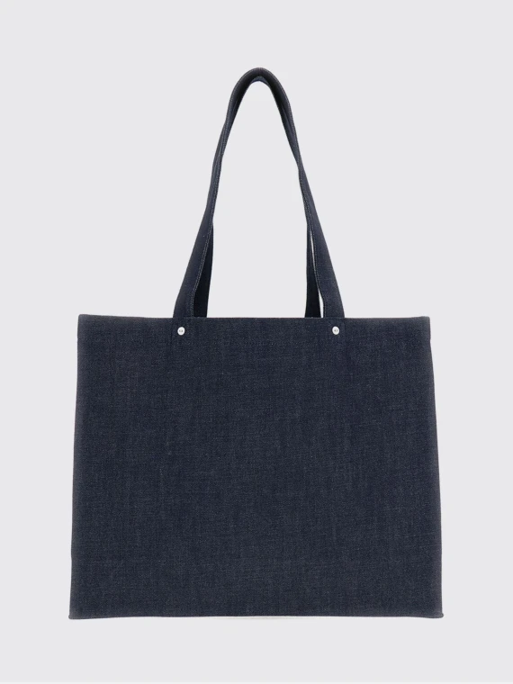Borsa tote Je Sors Ce Soir in cotone blu indigo A.P.C.