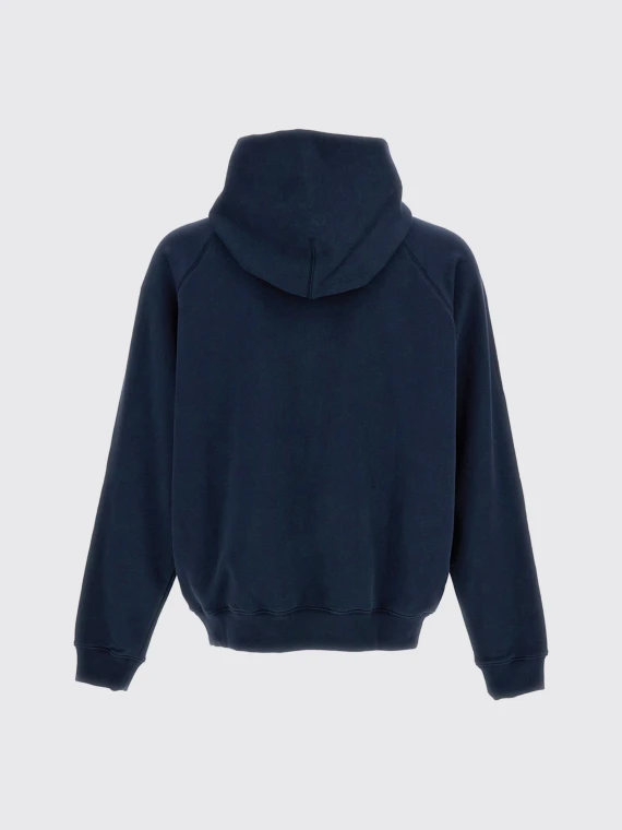 Felpa con cappuccio blu navy in cotone A.P.C.