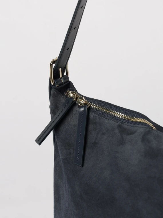 Dark blue cotton hobo bag VERA MAXI A.P.C.