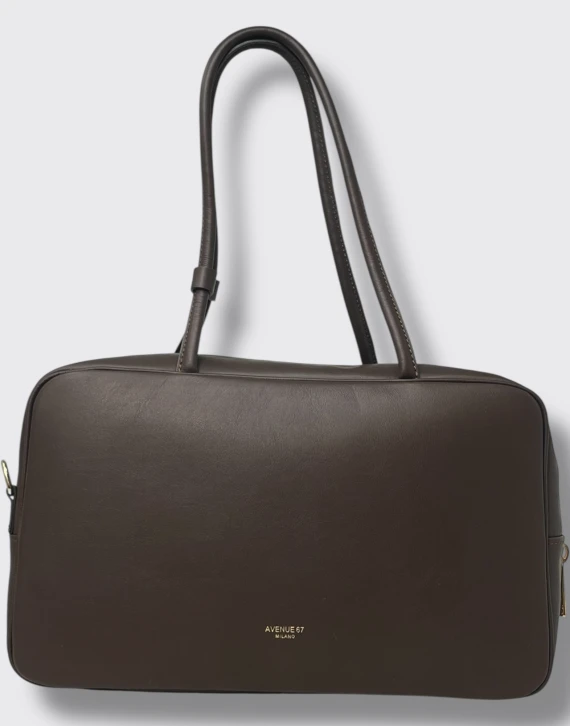 Trunky dark brown tote bag AVENUE 67