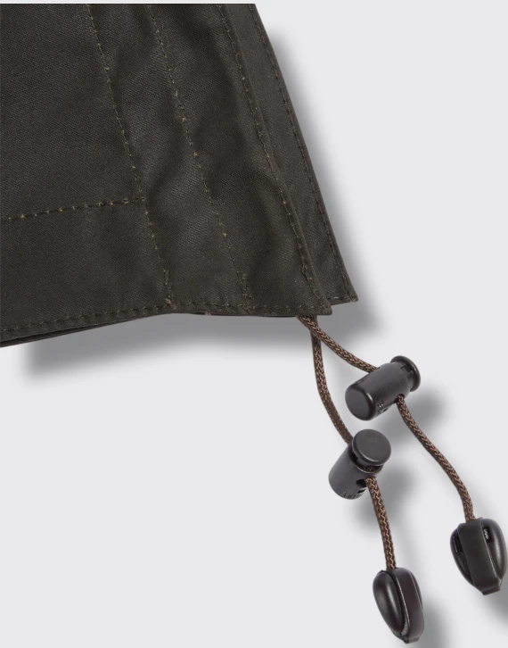 Olive waxed Sylkoil cotton hood BARBOUR
