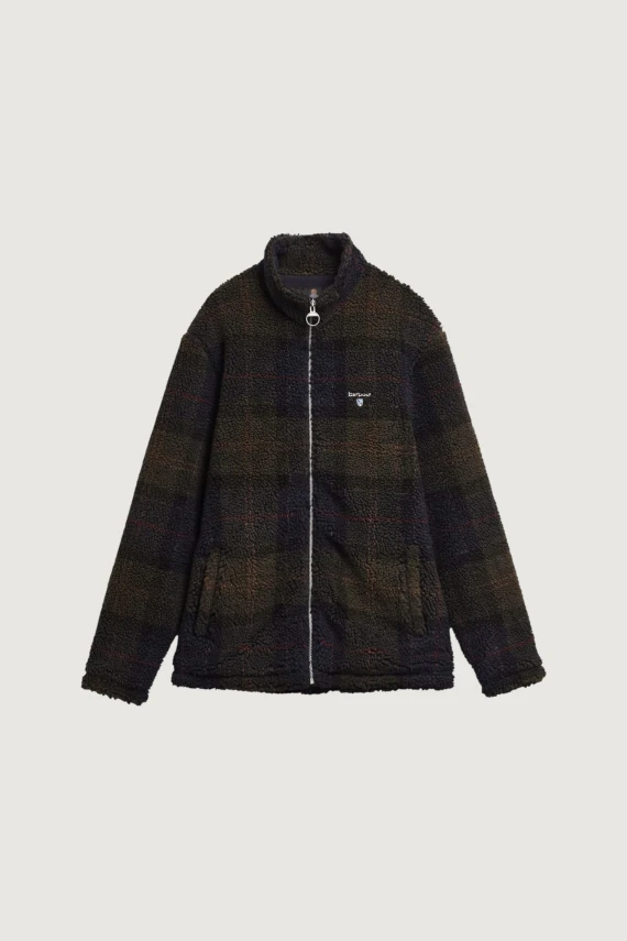 Giacca sherpa tartan