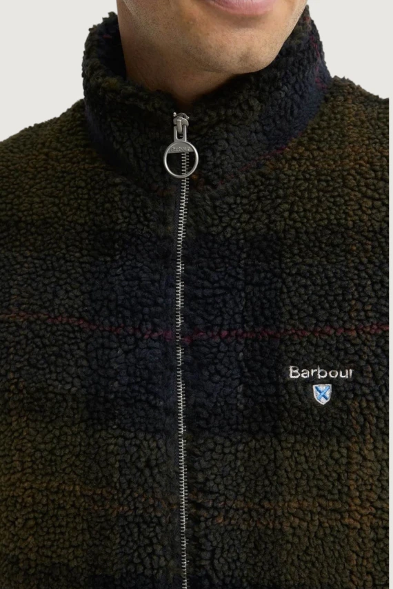 Tartan sherpa fleece jacket BARBOUR