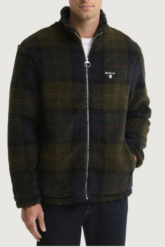 Tartan sherpa fleece jacket BARBOUR