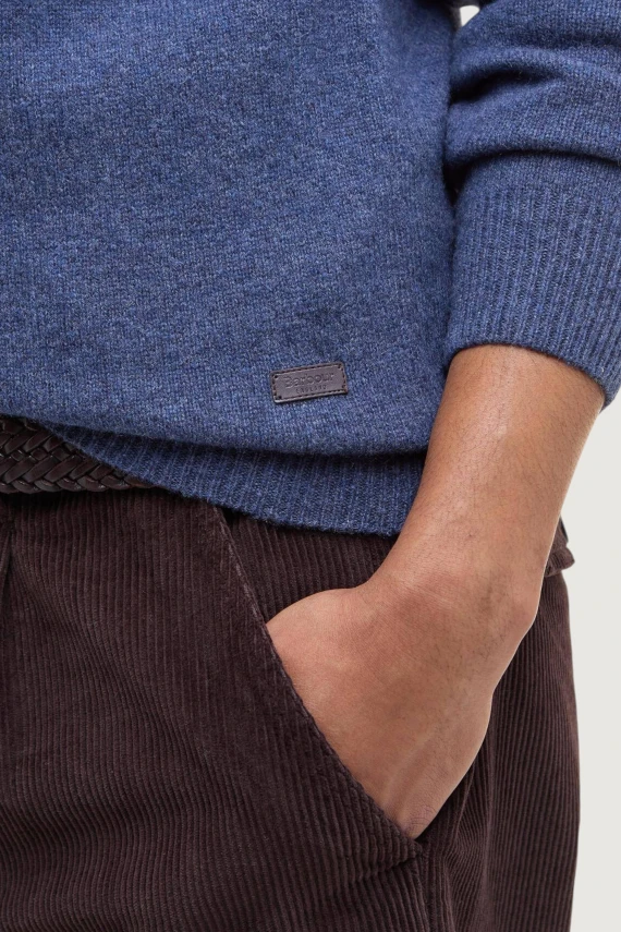 Blue crew-neck sweater BARBOUR