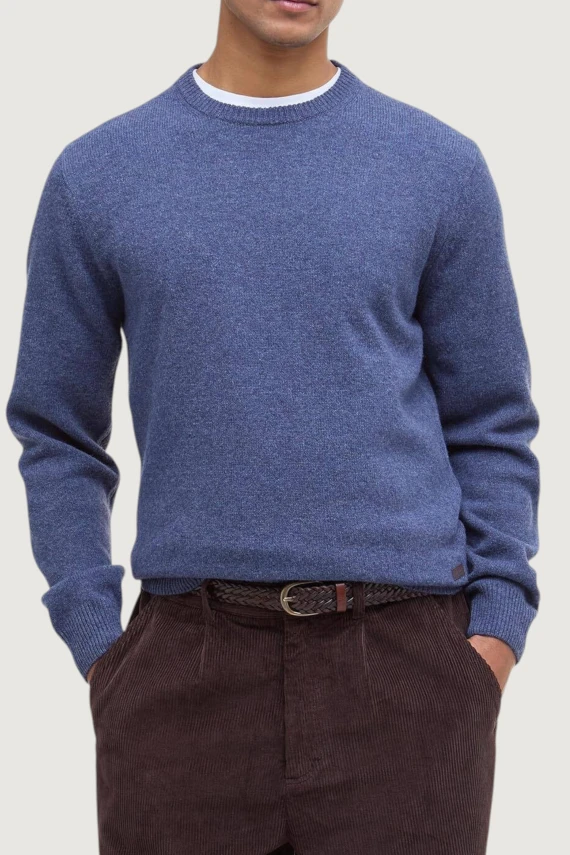 Blue crew-neck sweater BARBOUR