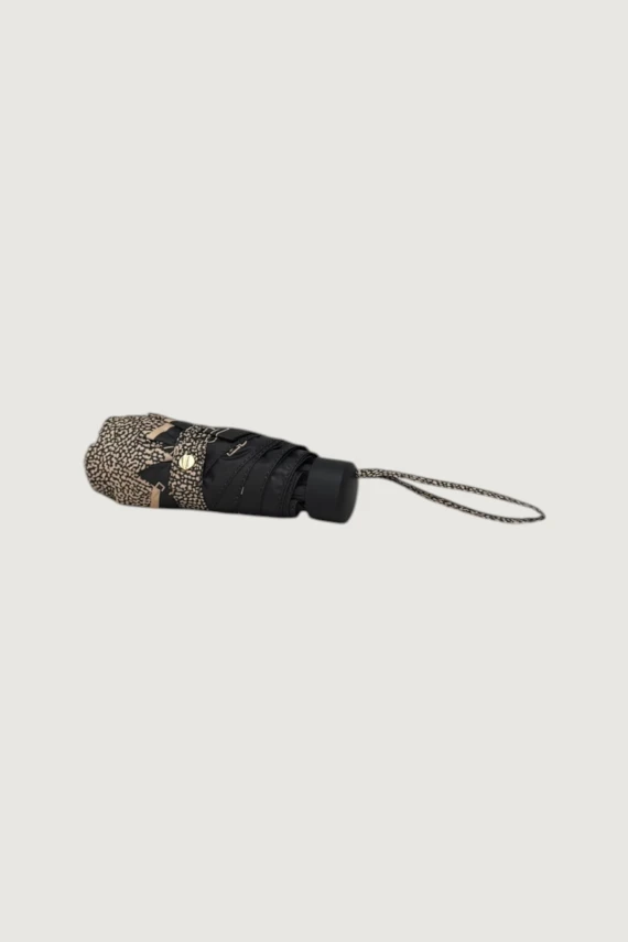 Super mini umbrella in brown and black Borbonese
