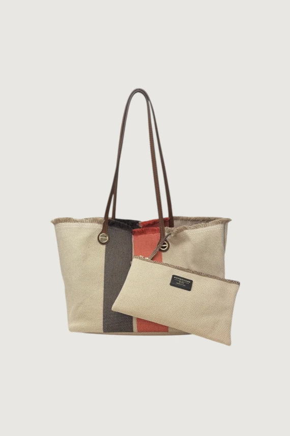 Beige shopping bag Borbonese