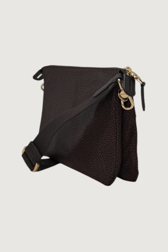 Dark brown crossover bag Borbonese