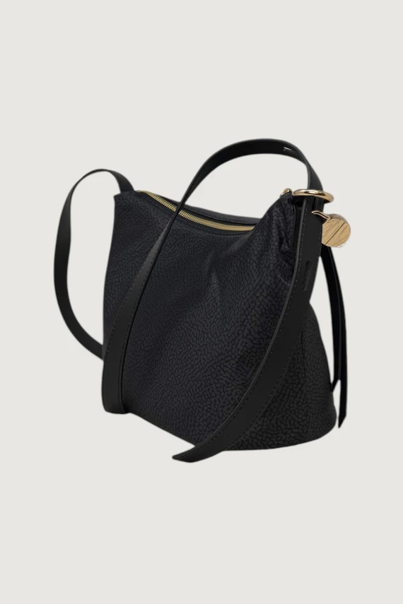 Borsa a tracolla piccola nera Borbonese