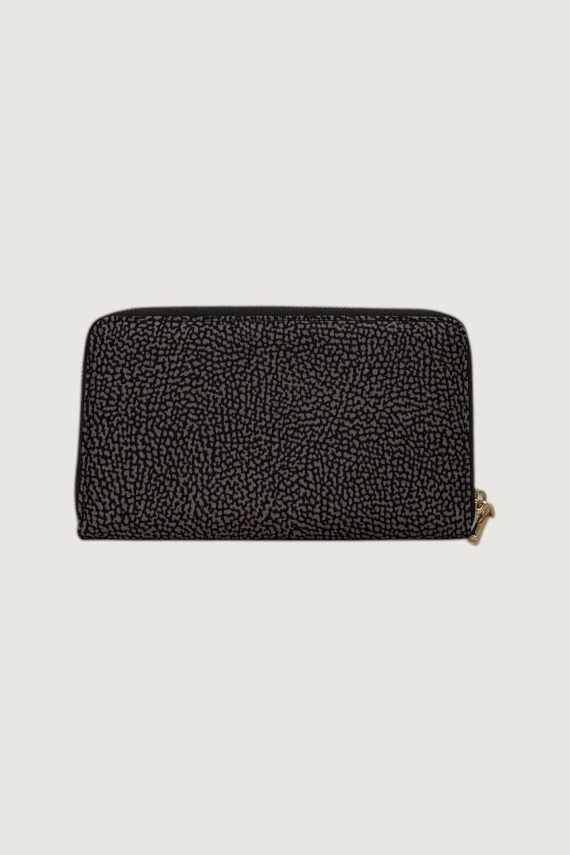 Large zip-around wallet in OP-printed fabric Borbonese