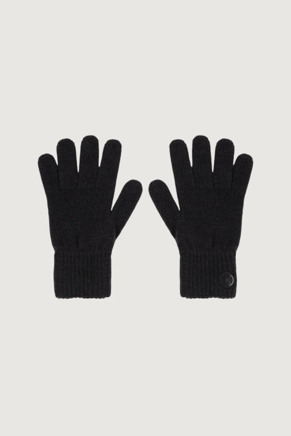 Black merino wool gloves COLMAR
