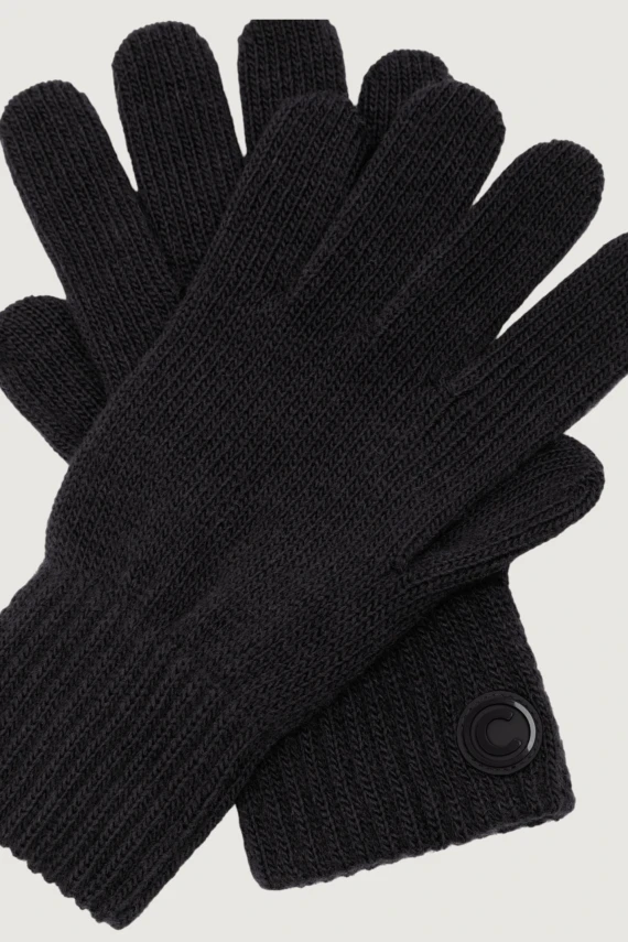 Black merino wool gloves COLMAR
